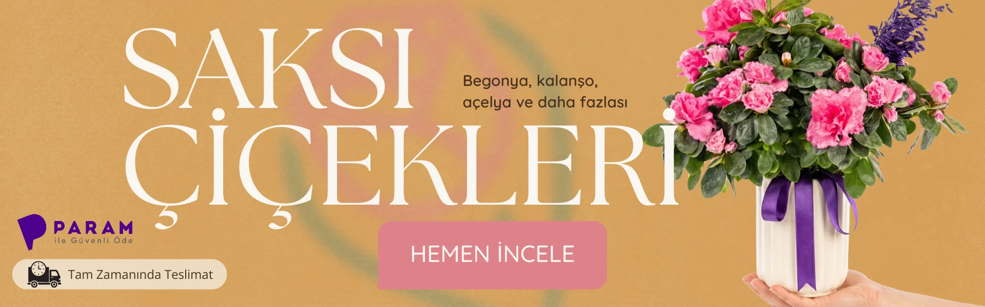 Saksı Çiçekleri Banner