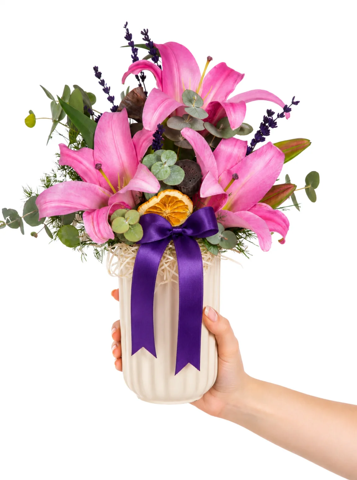 Lavanta Esintili Pembe Lilyum